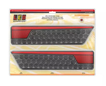 LED Autolamps 355 Series Black Stop/Tail, Sequential Indicator & Reverse Lamps - Pair